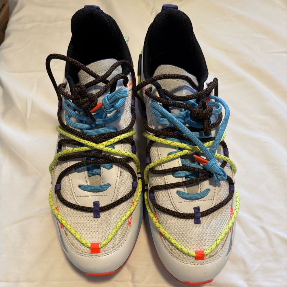 Puma Day Zero Multicolor Sneakers with Blue and Yellow Lace Accents